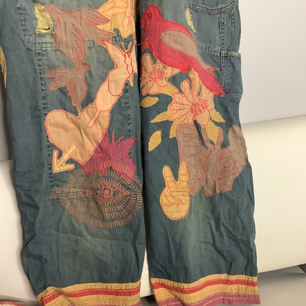 Magnolia Pearl Colorful Denim Overalls - Picture 6 of 9